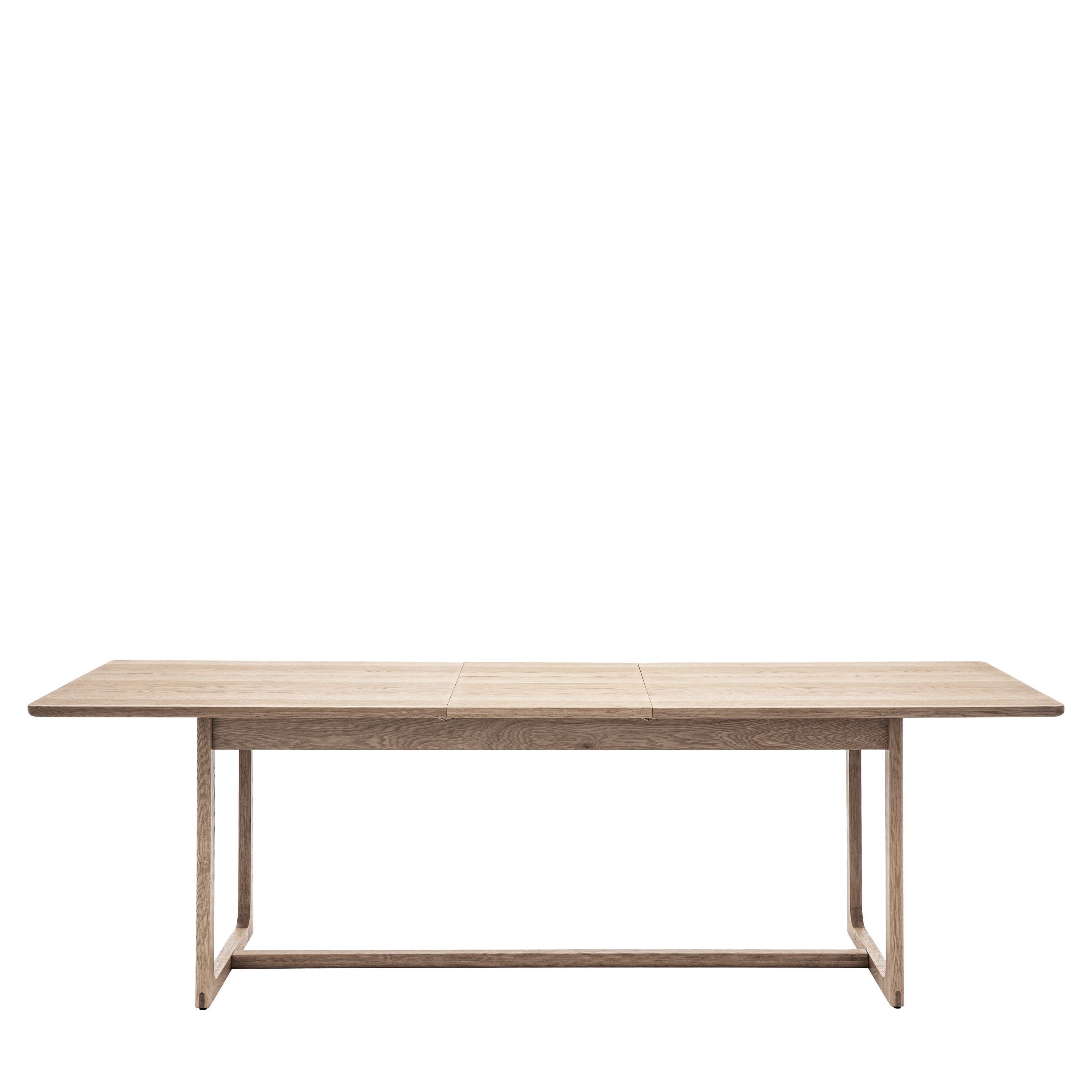 Novu Smoked Oak Wood Extending Dining Table | 6-8 Seater